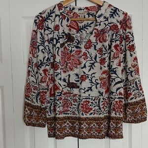 Lucky Brand Peasant Blouse